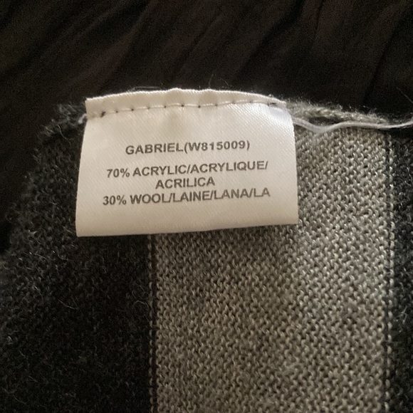 Stunning Derhy Sweater dress purchased in Paris. Grey and black. So sassy. - Picture 7 of 7
